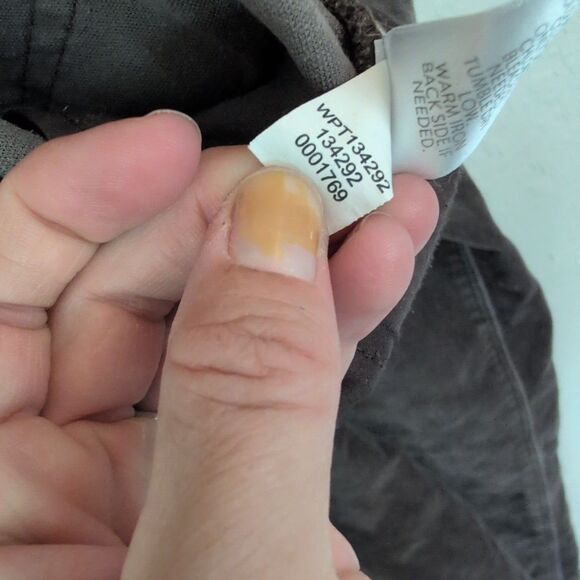 J Jill Charcoal Gray Velvet Velour Pants Jeans Stretch Taper Womens 8 Petite - Picture 10 of 12